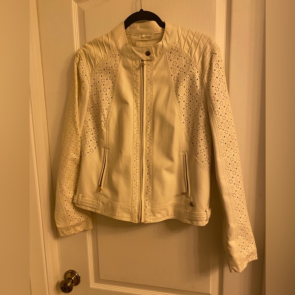 White point zero leather coat - Picture 3 of 8